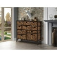 thumbnail image 2 of Gallerie Decor Rio 10-Drawer Transitional Metal Cabinet in Walnut, 2 of 5