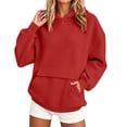 thumbnail image 2 of SYwaren Women's Oversized Pullover Hoodie Casual Long Sleeve Sweatshirt Tops, 2 of 7