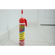 Flex Caulk Clear Silicone Sealant, 6.6 oz, Adjustable Trigger Flow Nozzle, Waterproof All-Purpose Indoor & Outdoor Use