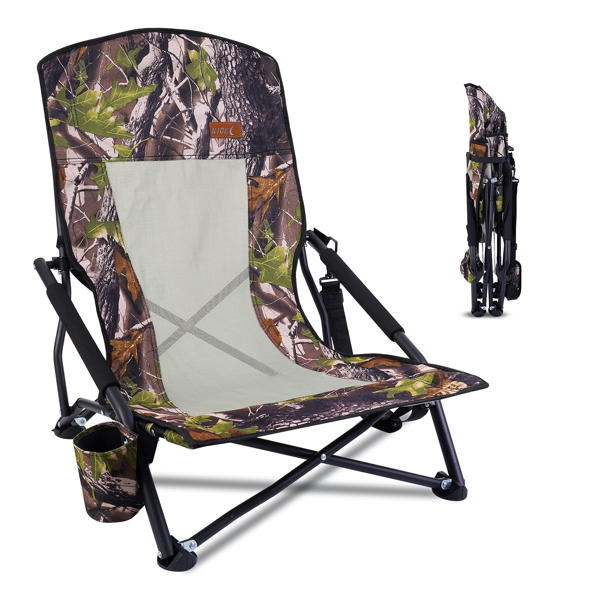 Guide Gear Magnum Turkey Chair, Mossy Oak NWTF Obsession, Portable