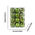 thumbnail image 4 of Xihbxyly Adornos Navideños, Bolas de Plástico con Vibrantes Colores, Adornos Brillantes para Colgar En El Árbol, Versátiles Detalles Festivos, para Fiestas En Casa y Bodas, Juego de 24 Piezas para Al, 4 of 7