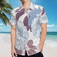 thumbnail image 5 of High Quality Hawaiian Shirts for Men Short Sleeve Aloha Beach Shirt Floral Summer Casual Button Down Shirts Blouses BLAQLH, 5 of 7