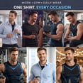 thumbnail image 7 of North Alpine Compression Shirt, Mens Tank Tops, Slimming Body Shaper Vest, Sport Running Dry Fit Gym Shirt, 7 of 7