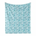 thumbnail image 1 of Watercolor Soft Flannel Fleece Throw Blanket, Droplets Pattern in Monochrome Tears Flowing, Cozy Plush for Indoor and Outdoor Use, 50" x 60", Blue Grey Sky Blue, by Ambesonne, 1 of 5