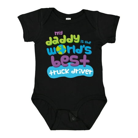 

Inktastic My Daddy is the World’s Best Truck Driver Gift Baby Boy or Baby Girl Bodysuit