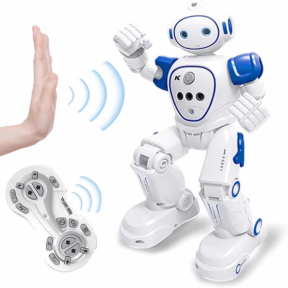 HLONK Gesture Sensing Robot Toys for Kids RC Intelligent Programmable Music Robot Toys for 6+ Year Old Boys Girls Ideal Christmas Birthday Gift(Blue)