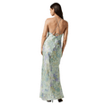 thumbnail image 2 of ASTR the Label Women's Purple Abstract Elynor Satin Halter Maxi Dress, Size L, 2 of 2
