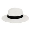 thumbnail image 2 of Dujiujun Band Decor Folding Thin Straw Hat Unisex Big Brim Sunscreen Jazz Hat Fashion Accessories, 2 of 8