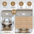 thumbnail image 6 of Brown Wood Grain Window Privacy Film, Retro Western Farmhouse Wooden Board Static Cling UV Sun Blocking Tint Film Heat Control Windows Films for Bedroom Bathroom, Window Stickers 35.4"x78.7", 6 of 8