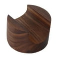 thumbnail image 1 of Bandeja para tacos, soporte para sushi, adorno, accesorios multiusos para servicio de alimentos madera oscura redonda, 1 of 9