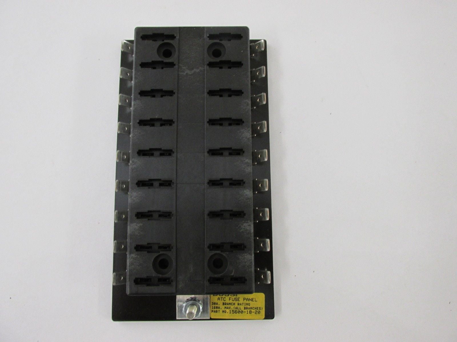 BUSSMANN 156001820 Atc Fuse Panel With Eighteen 30 Amp Circuits; Single Common Power Input