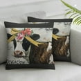thumbnail image 3 of nygtbtfer I Just Freaking Love Cows Throw Pillow Covers,Farmhouse Cow Print Decor Pillow Covers for Bedroom Living Room Office,Cow Gifts for Cow Lovers White, 3 of 7