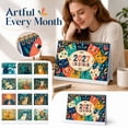 thumbnail image 6 of 2027 Desk Calendar, 8.27 x 5.51 In Large Spiral Bound Monthly Planner with Colorful Cat Art for Home Office Decor, 6 of 7