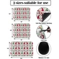 thumbnail image 3 of Christmas Gnomes Dish Drying Mat for Kitchen Counter, Super Absorbent Quick Dry Coffee Bar Mat Pad Thin Diatomaceous Sink Mat Non Slip Dish Drainer Mat 23.5x15.5 Golden Gnomes Snowflake Stripes, 3 of 6