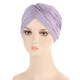 thumbnail image 1 of 1 Pce Turban Uni pour Femmes, Bonnet de Chimiothérapie, Bandeau Extensible, Couvre-Chef, 1 of 7