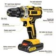 thumbnail image 4 of 21V Cordless Hammer Drill Set Electric Impact Driver Screwdriver with 2 Battery for Home, Garden, DIY & Workshop, 4 of 11