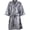 Grey, variant on Black Professional V Neck Kimono Bathrobe for Spa Salon Sleepwear