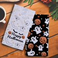 thumbnail image 2 of Halloween Kitchen Towels Set of 2 Pumpkin Ghost Dish Towel Tea Towels for Kitchen 16x26 Inch Absorbent Drying Cloth Cooking Baking Cleaning, 2 of 6