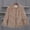 Khaki, variant on Standing Collar Ladies Imitation Coat Jacket Imitation Long Coat Trench Coat Thick Hooded Coat Clothes for Older Women Fashion plus Size Women Athletic Jacket Fall Jacket Women Southwestern Sweater
