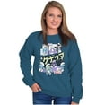 thumbnail image 3 of Purple Smurfs GNAP Manga Panel Sweatshirt for Men or Women Brisco Brands 3X, 3 of 6