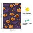 thumbnail image 5 of Halloween Pumpkin Bat Pattern Fall Garden Flags 28"x40" Double Side,Small Yard Flags for Outside,Outdoor Fall Decor,Autumn Funny Garden Flag Yard Decoration, 5 of 5