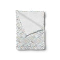 thumbnail image 2 of Chevron Soft Flannel Fleece Throw Blanket, Colorful Pattern Folklore Arrangement in Warm Colors, Cozy Plush for Indoor and Outdoor Use, 60" x 80", Multicolor, by Ambesonne, 2 of 5