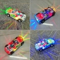 thumbnail image 4 of Light Up Transparent Gears Police Car Toy for Kids Bump and Go Toy Car for Boys  Educational Baby Toys Car Music LED Effects, 4 of 10