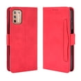 thumbnail image 1 of Case for Motorola MOTO G9 Plus Cover Adjustable Detachable Card Holder Magnetic closure Leather Wallet Case - Red, 1 of 5