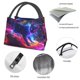 thumbnail image 4 of Fotbe Cosmic Cat Psychedelic Journey Bolsa Térmica Portátil con Estampado, Bolsa de Entrega de Alimentos Aislada, Bolsa Reutilizable de Gran Capacidad para Comidas y Supermercado, 4 of 6