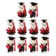 thumbnail image 2 of 10Pcs Black Standing Mini Stuffed Graduation Toy Bear For Graduation Decorations Ideal For Men And Women With DIY Bouquet Decoration, 2 of 5