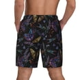 thumbnail image 4 of Uemuo Lavender Flowers Pattern Mens Swim Trunks Quick Dry Board Shorts with Mesh Lining, Stretch Beach Shorts Quick Dry No-Chafing Board Shorts-Small, 4 of 9