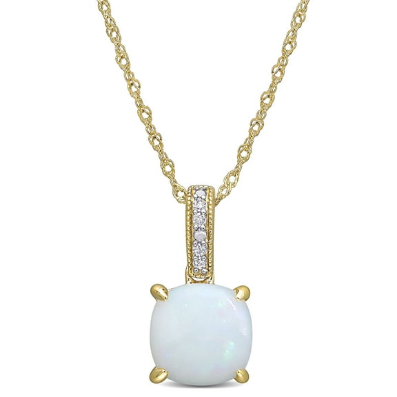 Everly Women's 1.3CT TW Opal 10k Yellow Gold Pendant