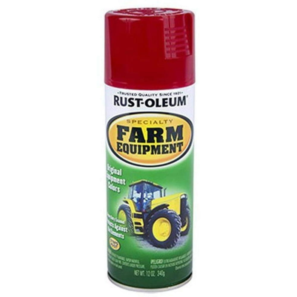 RustOleum 7466830 Specialty Farm Equipment Spray Paint, 12 oz, International Red
