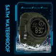 thumbnail image 5 of Findtime Men's Digital Watch 50M Waterproof Tactical Watch Backlight Stopwatch Alarm 12/24H Sport Outdoor Wrist Mens Watch, 5 of 7