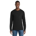 thumbnail image 5 of Port & Co Adult Male Men Heather Long Sleeves T-Shirt Jet Black 4X-Large Tall, 5 of 6