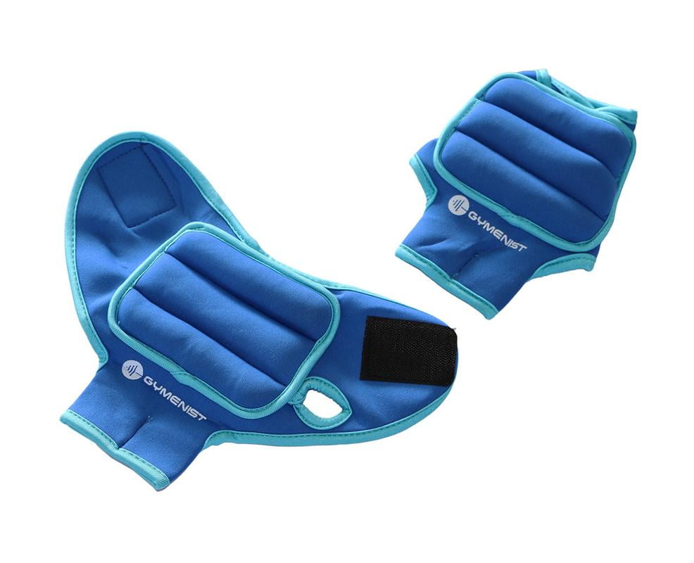Gymenist Pair of Glove Wrist Weights With Holes For Finger And Thumb (1