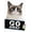 Premium Poster & Push Pin Bundle, variant on Grumpy Cat - Go Away Wall Poster, 22.375" x 34"
