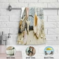 thumbnail image 4 of Beach Starfish Conch Kitchen Hand Towels 2 PCS, Maritime Souvenir Holidays Fingertip Bath Towels Ultra Soft and Highly Absorbent, Decorative Face Towels Dish Washcloths, 28.3"x14.4", 4 of 4