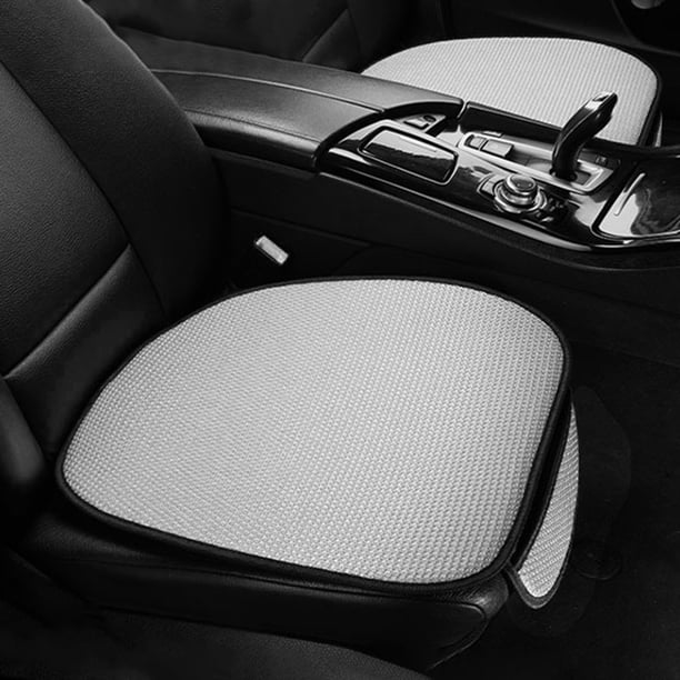 Cojín de asiento de coche de seda de hielo, cojín fresco de verano, gris