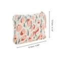 thumbnail image 2 of Unique Bargains 1 Pc Portable Tulip Makeup Bag for Business Travel Pink Polyester, 2 of 6