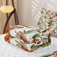 thumbnail image 5 of Manfei Hippie Lizard Zipper Queen Comforter Set with Fitted Sheet and 2 Pillowcases, Bohemian Western Cactus Zipper Bedding Set, White Tan, Reversible, 4 Pieces, 5 of 7