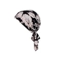 thumbnail image 1 of Guardurnaity Sombrero de quimio Pañuelo estampado Mujeres Algodón Musulmán Turbante Estiramiento Pérdida de cabello Atado Baotou Headwear Sombreros negro con flor Guardurnaity PS16137-01, 1 of 6