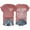 Watermelon Red, variant on Women's Short Sleeve Shirts Western Vintage Aztec Letter Printed Tee Tops Summer Casual Crew Neck Pullover Outfit Clothes