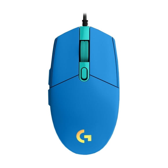 Mouse Gamer Alambrico Logitech G203 Lightsync Azul