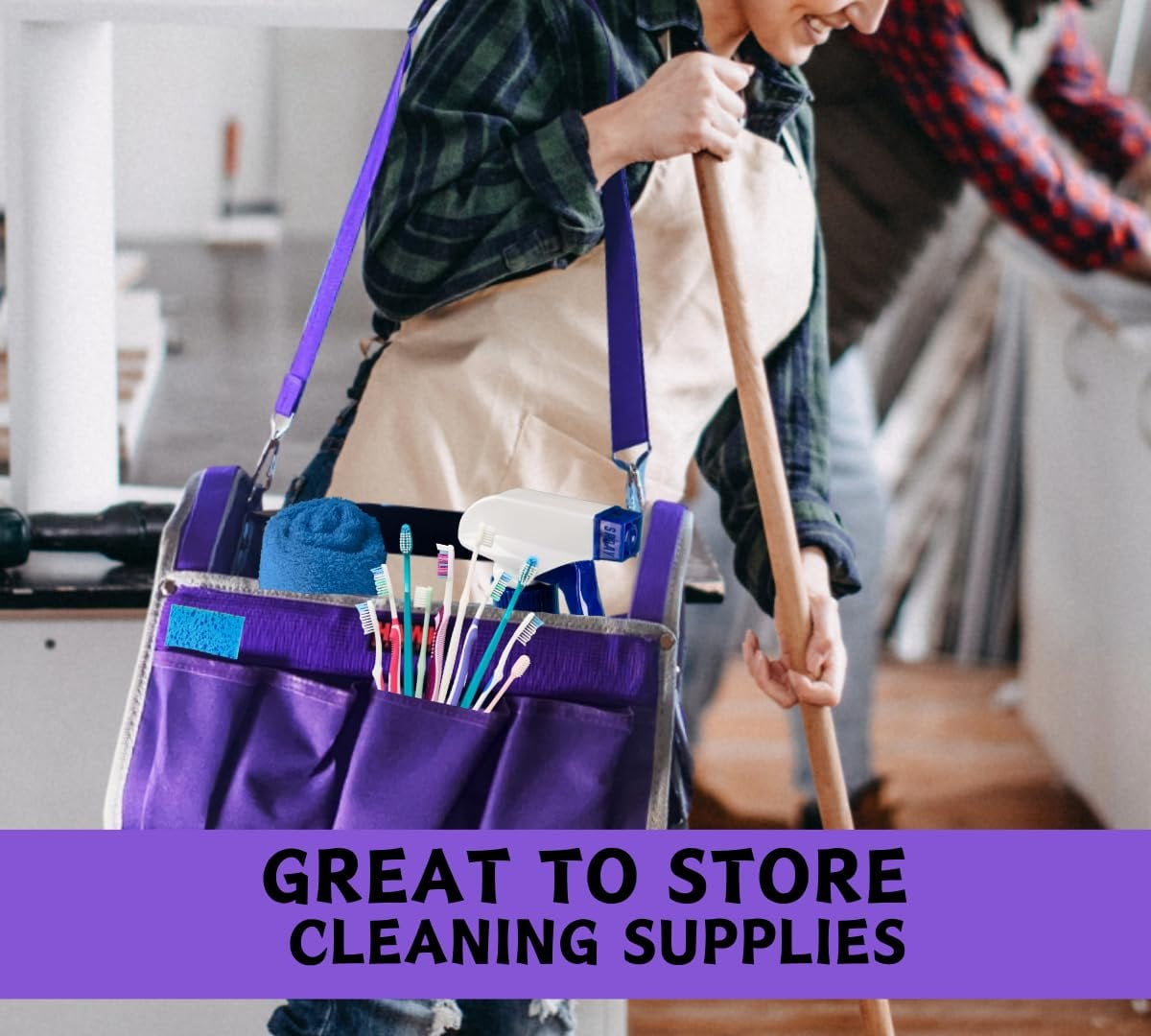 RAVEN 12.5" Purple Tool Carry-All  Premium Canvas with Multi-Pockets  Metal Handle & Rubber Feet  12.5" x 9.5" x 8"  Best for Tools, Crafts & Supplies
