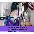 thumbnail image 4 of RAVEN 12.5" Purple Tool Carry-All  Premium Canvas with Multi-Pockets  Metal Handle & Rubber Feet  12.5" x 9.5" x 8"  Best for Tools, Crafts & Supplies, 4 of 8