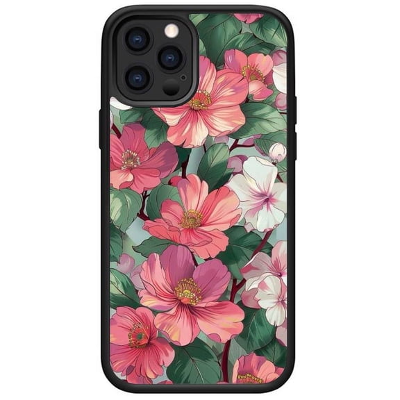 Compatible with iPhone 11 Pro case Soft TPU Glossy Flower Pattern Phone Case for Women and Girls