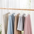 thumbnail image 4 of Plastic Pants Hangers with Adjustable Clips, Non-Slip Skirt Hangers for Closet Organization, Space Saving Design for Trousers and Clothes Drying, 1pcs, 1Pack White, 4 of 6