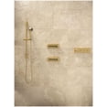 thumbnail image 2 of Kohler  3-Outlet Anthem Thermostatic Valve Control Panel with Recessed Push-Buttons - Vibrant Brushed Moderne Brass, 2 of 7