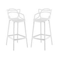 thumbnail image 2 of Modway Entangled Bar Stool Set of 2 in White, 2 of 4